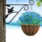 8-Bundle Artificial Outdoor Flowers – UV-Resistant Faux Plastic Plants for Garden, Porch, Window Boxes, and Home Decor (Blue)